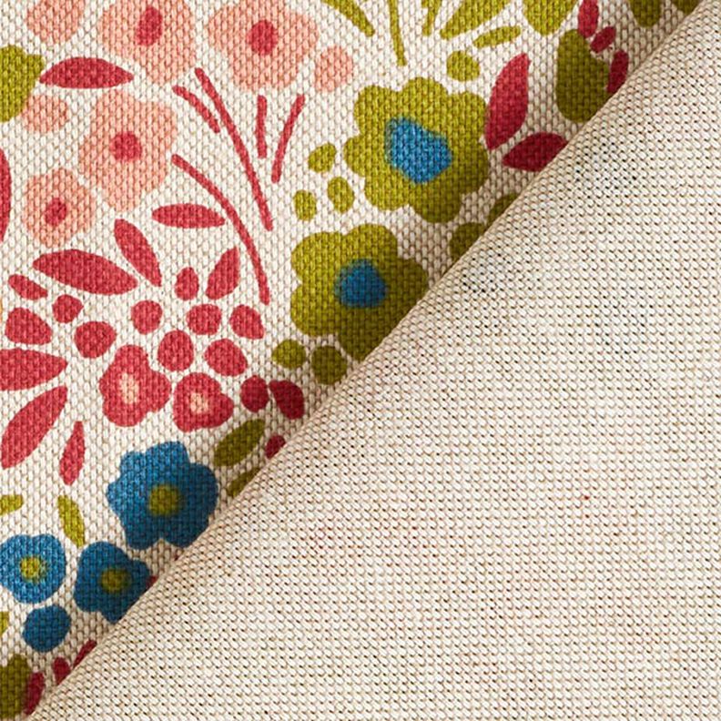 Tissu de décoration Semi-panama Fleurs peintes – anémone,  image number 4