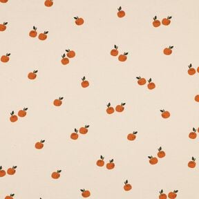 GOTS Jersey coton Oranges | Poppy Fabrics – beige clair/caramel, 