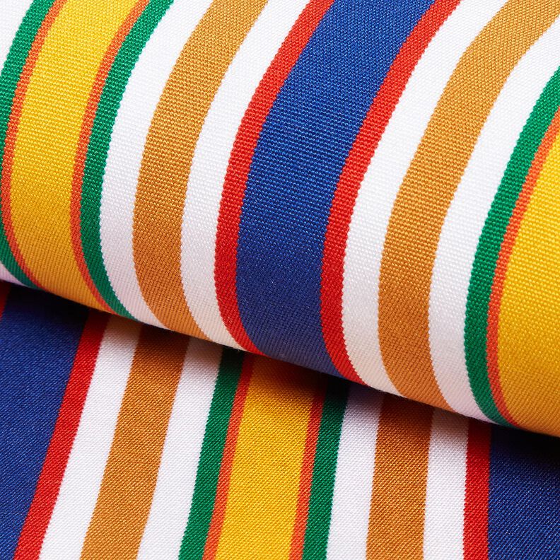 Extérieur Tissu pour chaise longue Rayures verticales 44 cm – caramel/bleu,  image number 5