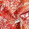 Tissu de décoration Semi-panama Magnifiques coraux – terre cuite/nature,  thumbnail number 3