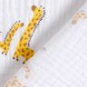 Tissu double gaze de coton Giraffen – blanc/jaune soleil,  thumbnail number 4