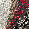 Crêpe mousseline Motif feuilles – noir/roseau,  thumbnail number 5