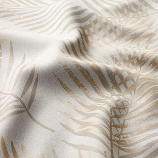 Tissu opaque palme metallic – beige/or, 