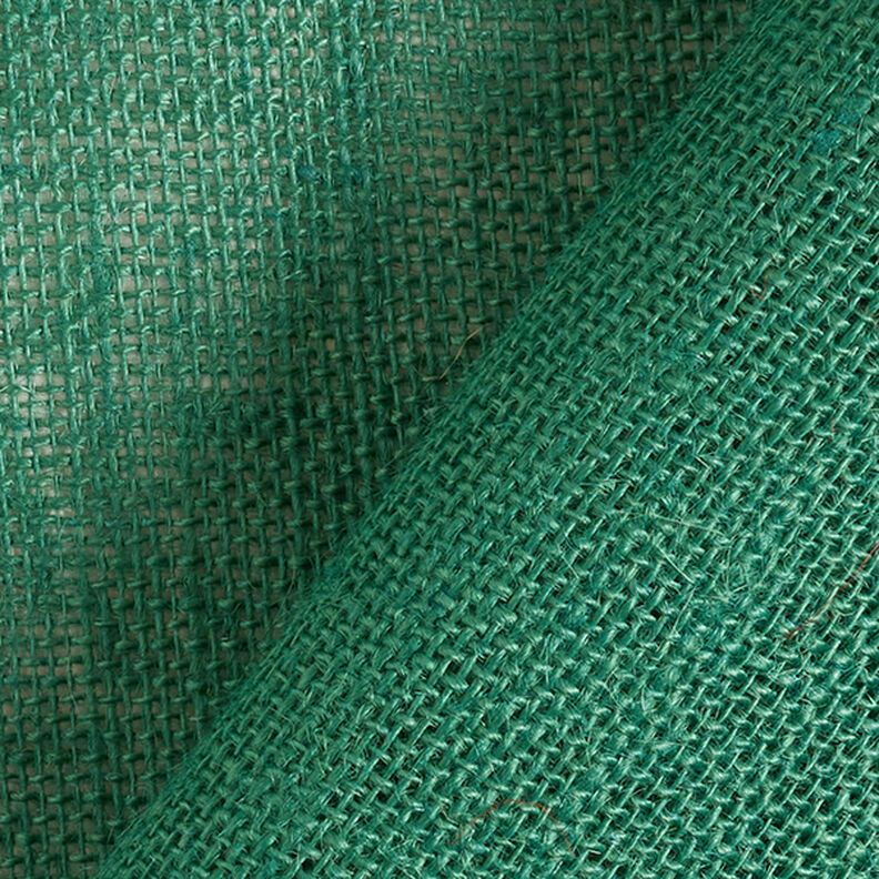 Tissu de décoration Jute Uni 150 cm – vert sapin,  image number 4