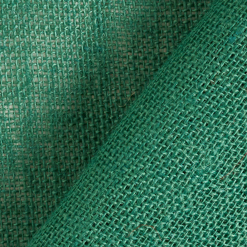 Tissu de décoration Jute Uni 150 cm – vert sapin, image number 4