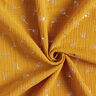 Tissu double gaze de coton Fleurs de pissenlit en paillettes – moutarde/argent,  thumbnail number 3