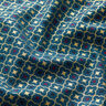 Tissu en coton Popeline Carreaux festifs – pétrole légère/or,  thumbnail number 2
