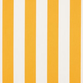 Tissu d’extérieur Canvas Blockstreifen – jaune soleil/ivoire, 
