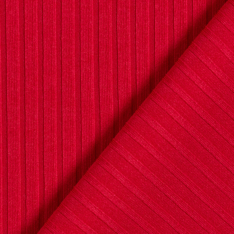 Maille côtelée unie – rouge,  image number 4