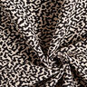 Tissu d’ameublement Jacquard Motif léopard abstrait, grand – noir/sable,  thumbnail number 3