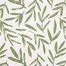 Tissu de décoration Semi-panama Feuilles minimalistes – pin/nature,  thumbnail number 1