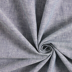 Coton et lin Chiné – bleu marine, 
