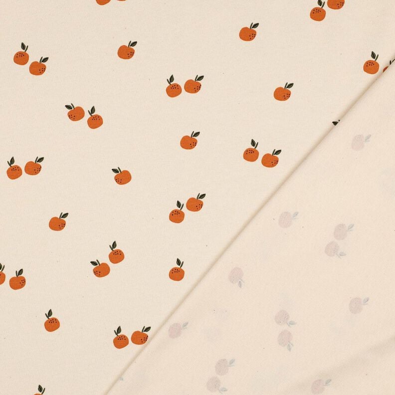 GOTS Jersey coton Oranges | Poppy Fabrics – beige clair/caramel, image number 4