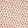 Tissu de décoration Semi-panama Petites fraises – rouge/nature,  thumbnail number 1