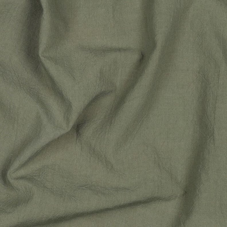 Tissu en coton Crinkle prélavé – olive foncé, image number 2