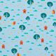 Jersey coton abeille et ours | PETIT CITRON – bleu clair,  thumbnail number 1