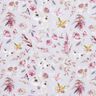 Jersey c&ocirc;tel&eacute; imprim&eacute; num&eacute;rique de fleurs sauvages d&eacute;licates &ndash; lilas pastel/lilas rouge,  thumbnail number 1
