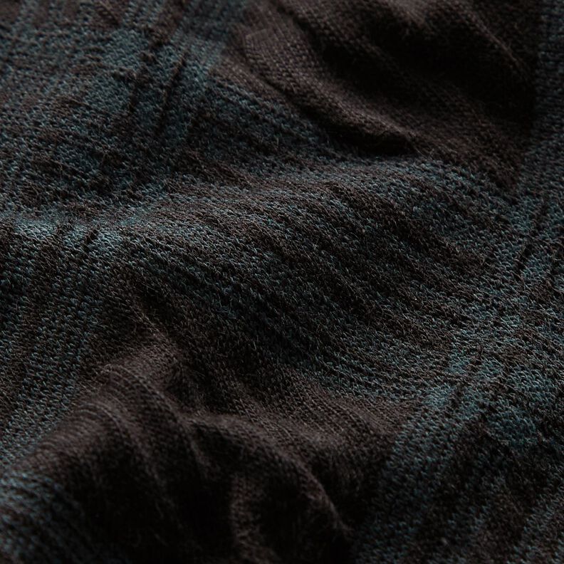 Maille jacquard motif argyle – noir/vert sapin, image number 3