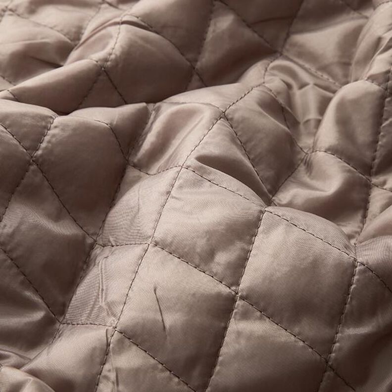 Doublure matelassée en losanges – taupe,  image number 3