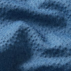Denim de coton mélangé Seersucker – bleu jean, 