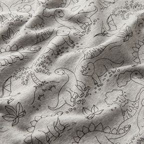 Polaire alpin Dinosaures – argent/noir, 