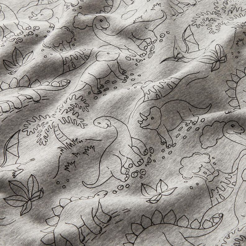 Polaire alpin Dinosaures – argent/noir,  image number 2