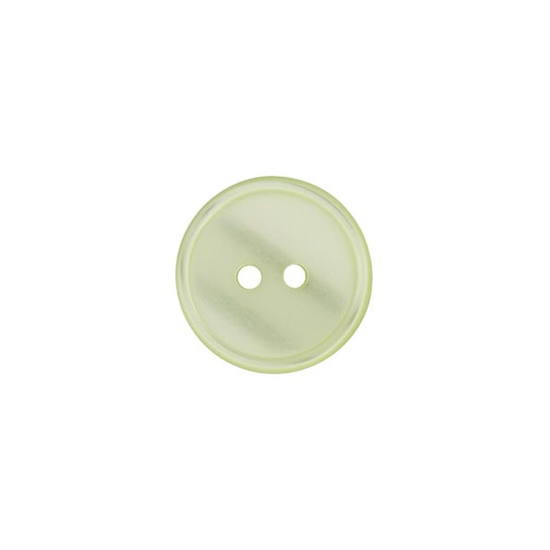 Bouton polyester 2 trous  – vert pastel,  image number 1