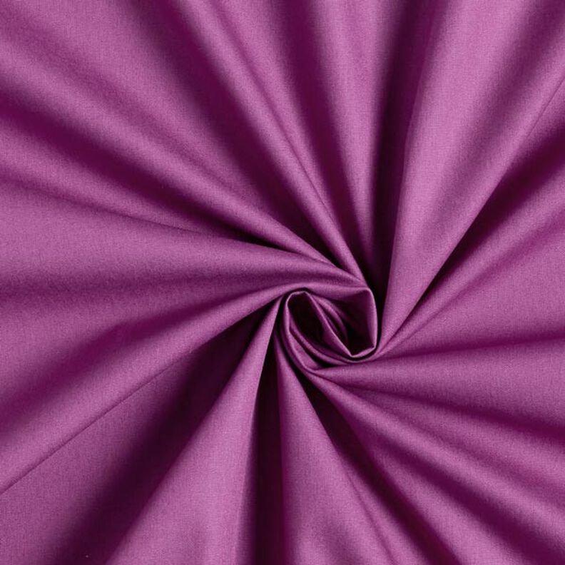 Popeline coton Uni – aubergine,  image number 1