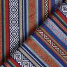 Tissu de décoration Jacquard rayures abstraites – bleu marine/carmin,  thumbnail number 4