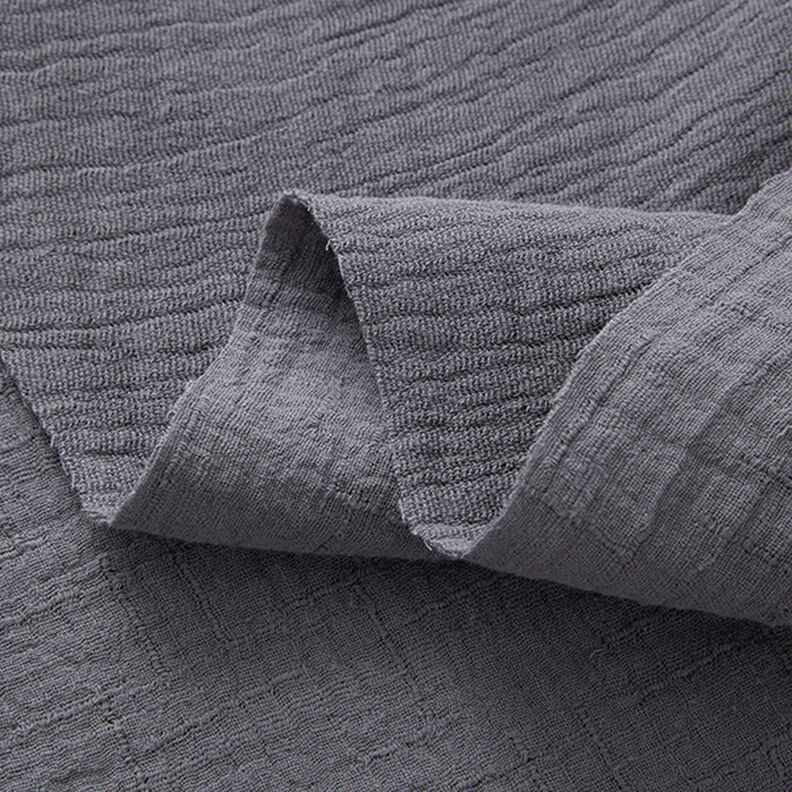 Bambou Tissu double gaze de coton Structure – gris,  image number 3