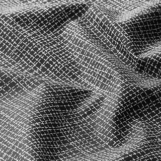 Tissu en coton Cretonne Lignes – noir, 