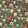 Tissu de décoration Toile Fleurs nostalgiques – vert foncé,  thumbnail number 1