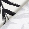 Tissu de décoration Semi-panama Feuilles minimalistes – noir/ivoire,  thumbnail number 4