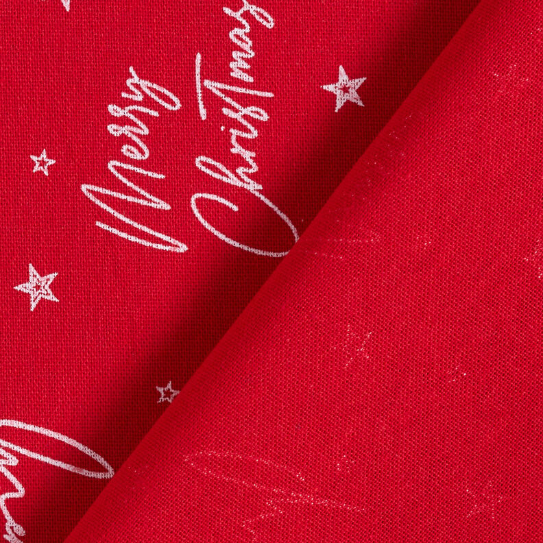 Tissu de décoration Canvas Vœux de Noël – rouge/blanc, image number 4