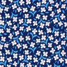 Crêpe de viscose Petites fleurs – bleu marine/blanc,  thumbnail number 1