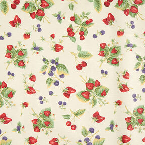 Coton enduit Baies – crème, 