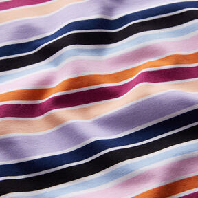 Jersey coton Boucles colorées | by Poppy raisin/abricot, 