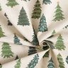 Tissu de décoration Semi-panama Sapins subtils – nature/vert,  thumbnail number 3