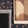 Tissu opaque Arcs abstraits – cannelle/cuivre,  thumbnail number 5