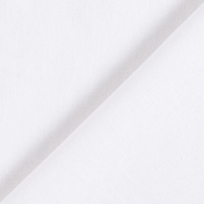 Mélange lin coton Uni – blanc,  image number 3
