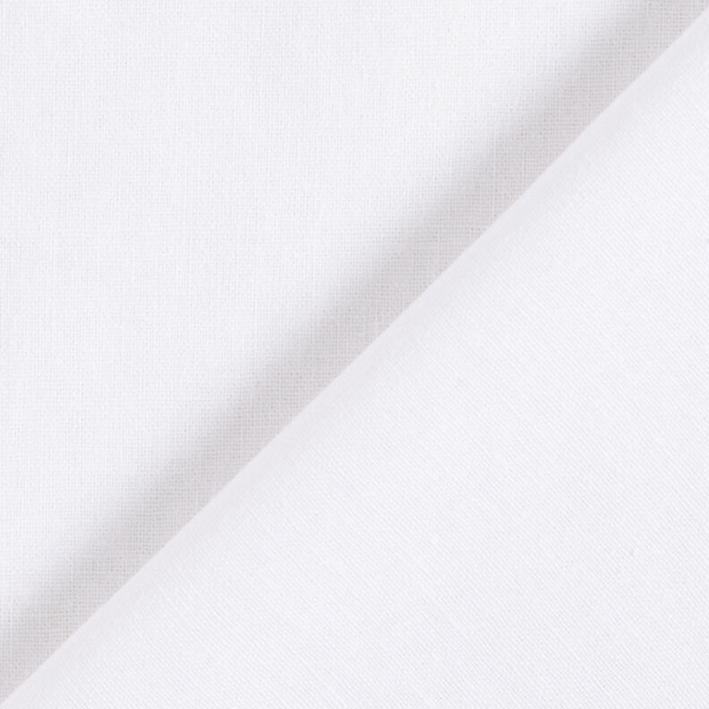 Mélange lin coton Uni – blanc,  image number 3