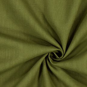 Tissu de lin en ramie mélangée medium – olive foncé, 