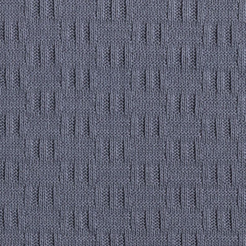 Tissu maille Motif de rainures cassées – gris bleu,  image number 1