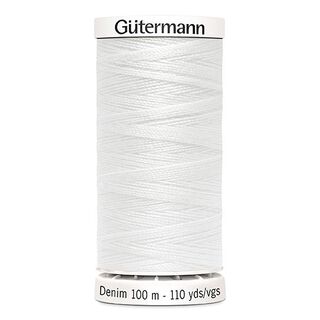 Fil jeans [1016] | 100 m  | Gütermann – blanc, 