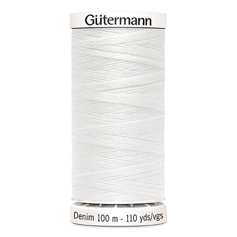 Fil jeans [1016] | 100 m  | Gütermann – blanc,  image number 1