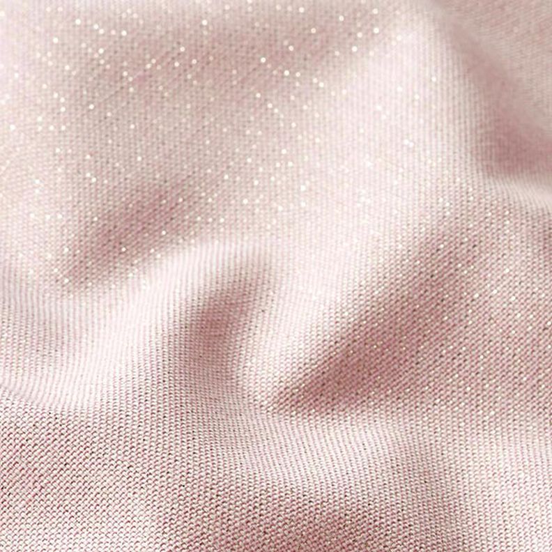 Tissu de décoration Semi-panama Lurex – rose,  image number 2