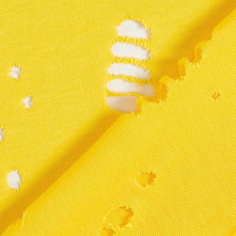Jersey coton destroyed – jaune citron,  image number 5