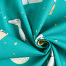 Tissu de décoration Semi-panama Jolis dinosaures – bleu aqua/blanc,  thumbnail number 3