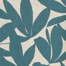 Tissu de décoration Semi-panama Feuilles sobres – bleu océan/nature,  thumbnail number 5
