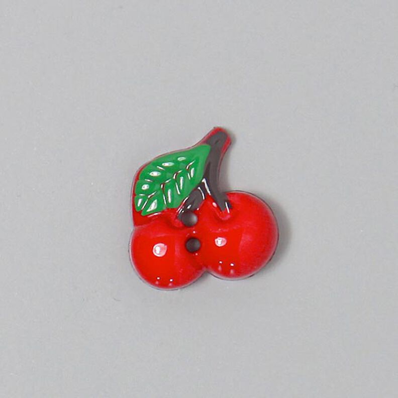 Bouton en plastique, cerise 48,  image number 1